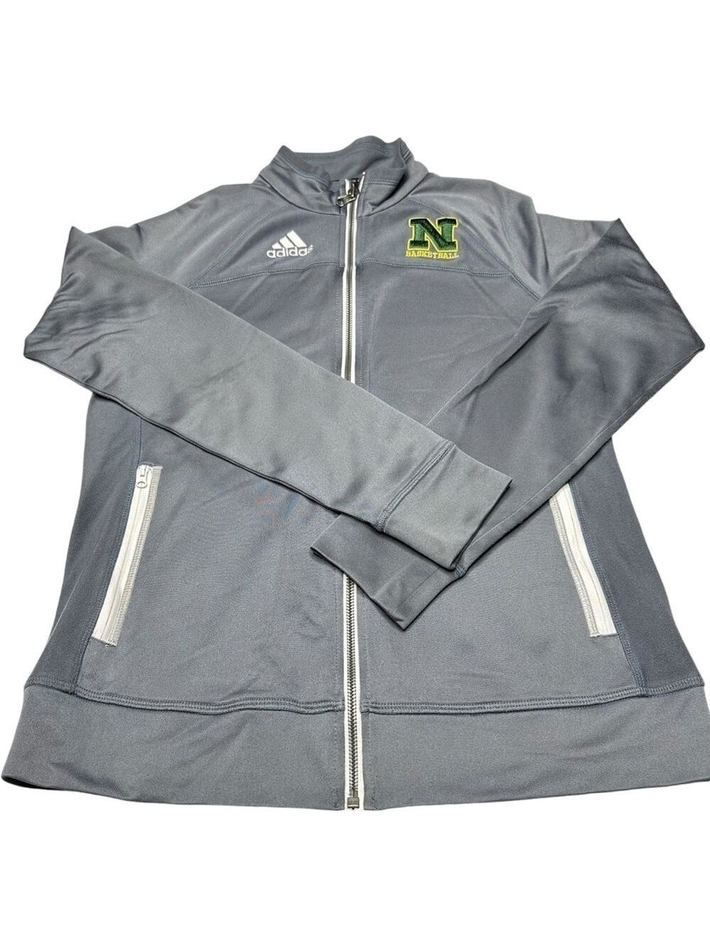 Adidas Gray Track Climalite Jacket‎ Long Sleeve Men’s Size Small - Picture 2 of 7